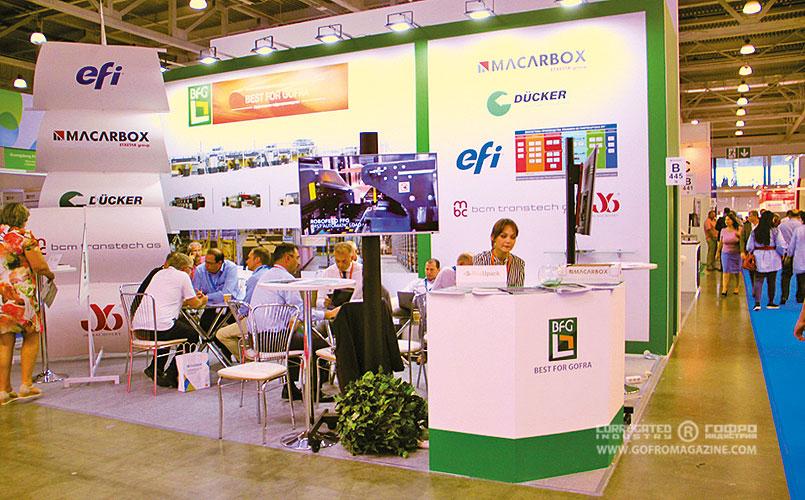Под парусами Best For Gofra компании EFI, Macarbox, Dücker,  bcm transtech as, JB Machinery окунулись в океан посетителей выставки на несколько дней