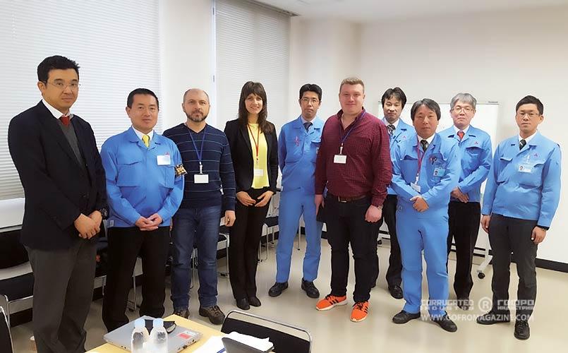 Представители компании Mitsubishi на комбинате