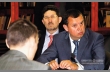 Анатолий Штейнберг, председатель наблюдательного совета ГК SFT Group (по центру) и Андрей Гурьянов, президент «Лиги переработчиков макулатуры» (справа)