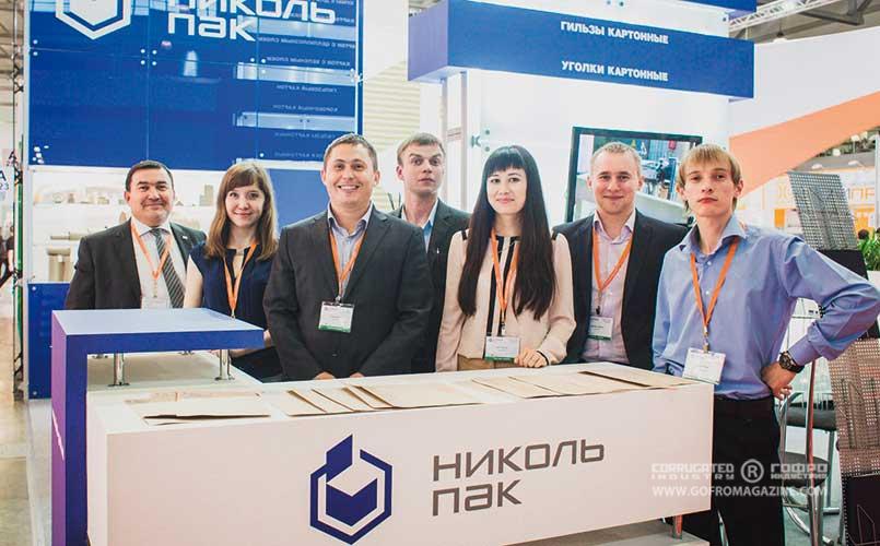 Слева направо: В. И. Мирзин, ген. директор, УК «Николь-Пак»,   Л. И. Гайбадуллина, ком. директор, «Завод Николь-Пак»,  И. В. Семенов, зам. ком. директора, «Фабрика Николь-Пак»,   С. А. Гущин, менеджер, «Фабрика Николь-Пак»,   Ю. Р. Сагитова, нач. отдела п
