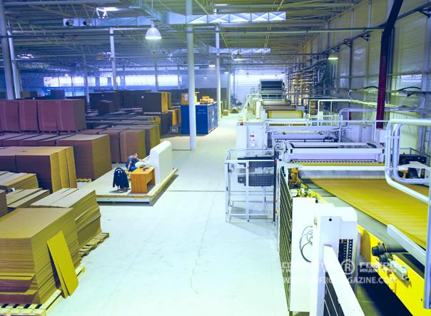 Гофроагрегат BHS, вид сверху
