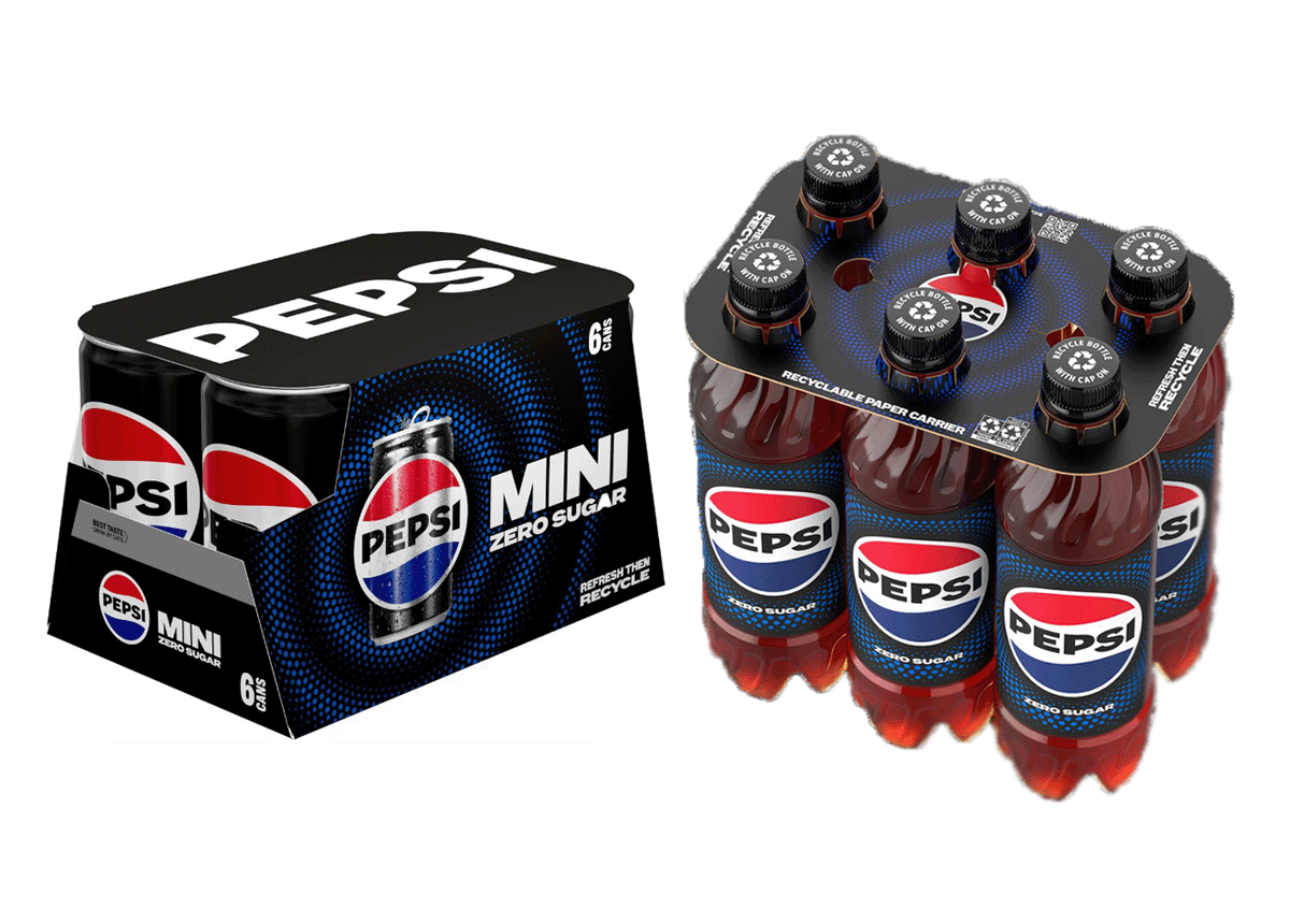 PepsiCo замінить пластик у групових упаковках напоїв на паперові конструкції