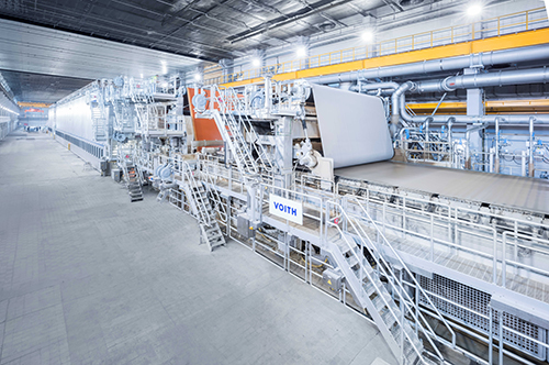 Voith переробляє PM2 на заводі Schumacher Packaging у Мишкуві, Польща