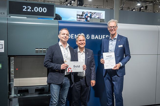 Koenig & Bauer продає Rapida 106 X зі стенду drupa компанії IGB