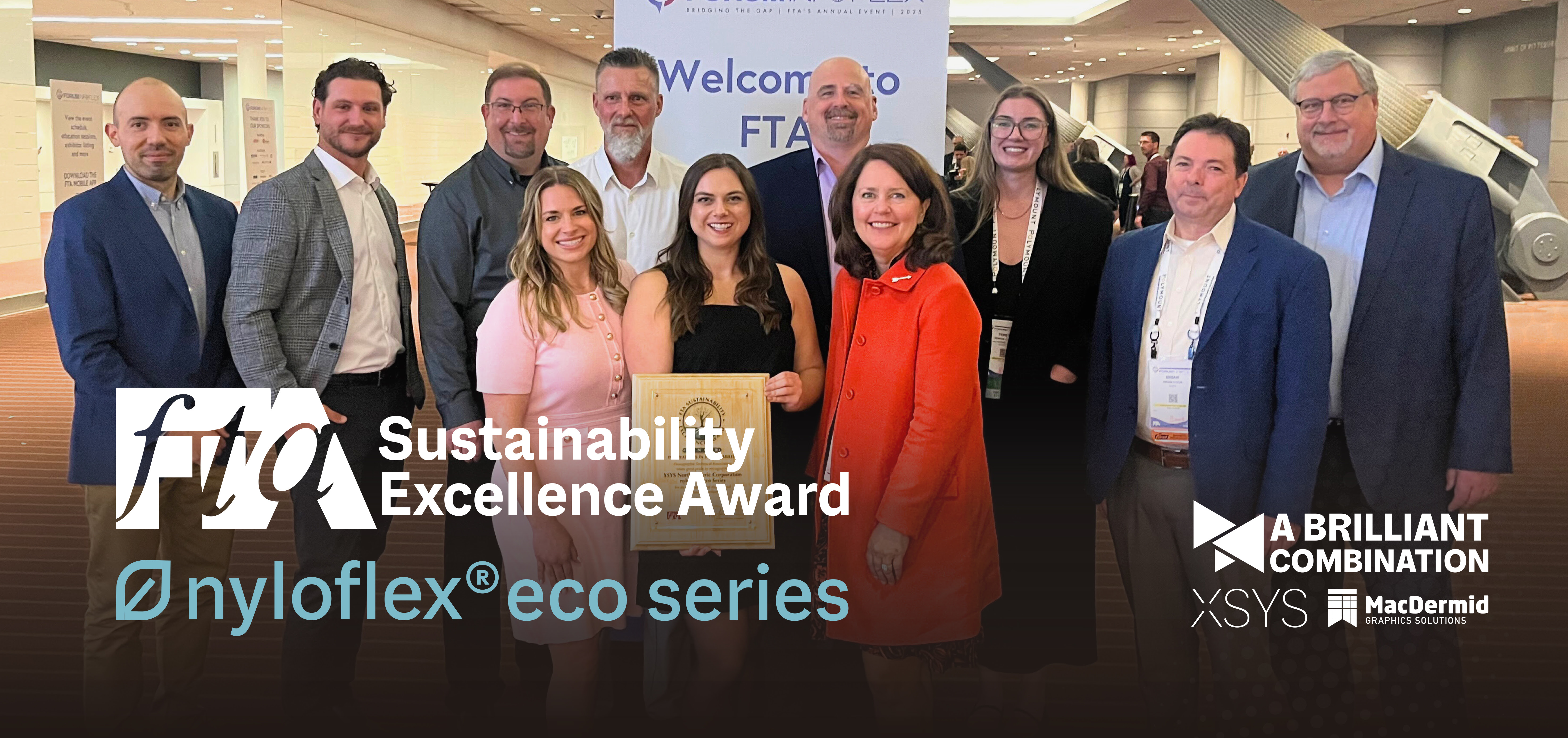 XSYS celebrates sustainability win for nyloflex® eco plates at FTA Excellence Awards