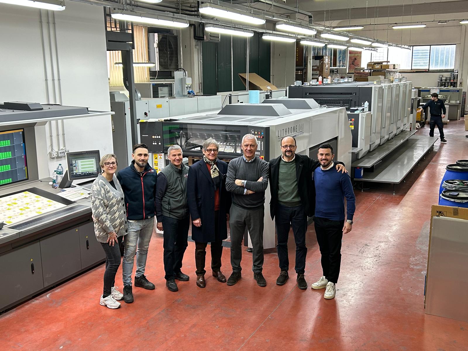 Litoart srl установила машину Komori Lithrone G 540 HC Advance press
