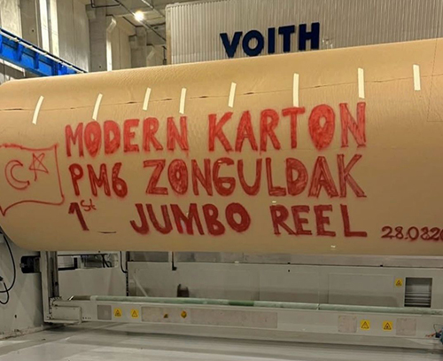 PM6 виготовила перший рулон тарного картону на заводі Modern Karton у Зонгулдаку