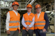 From left to right: Klaus Peller, COO Mondi Containerboard, Andrew King, CEO Mondi Group, Alexander Krickler, Managing Director Mondi Duino. (Photo: Mondi, PR344)