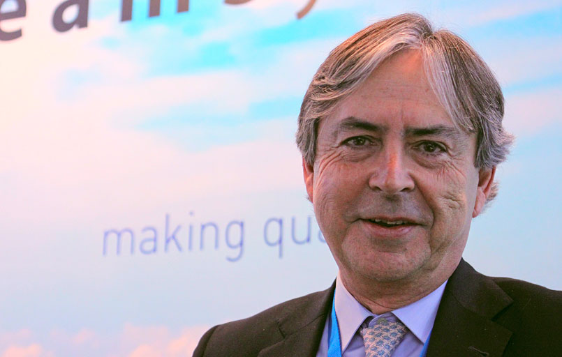 Roberto Baviera, President and Founder of Baviera Steam Systems at the exhibition CCE International