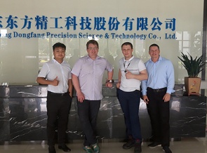 YuzhUralKarton Factory and SIKO during acceptance of the Apstar HG2 1224 flexo printer