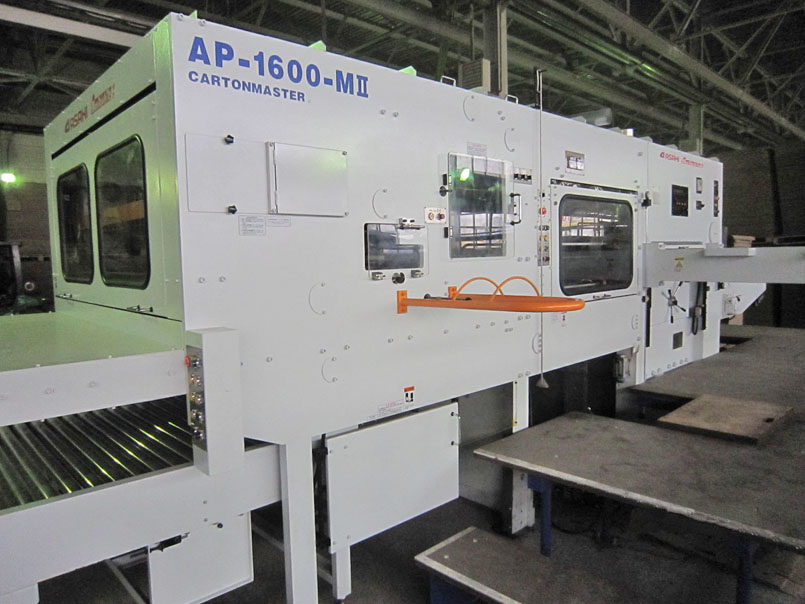 Плосковысекательный пресс AP-1600-MII (Asahi, Japan) на ООО «Донская гофротара» (г.Ростов-на-Дону)