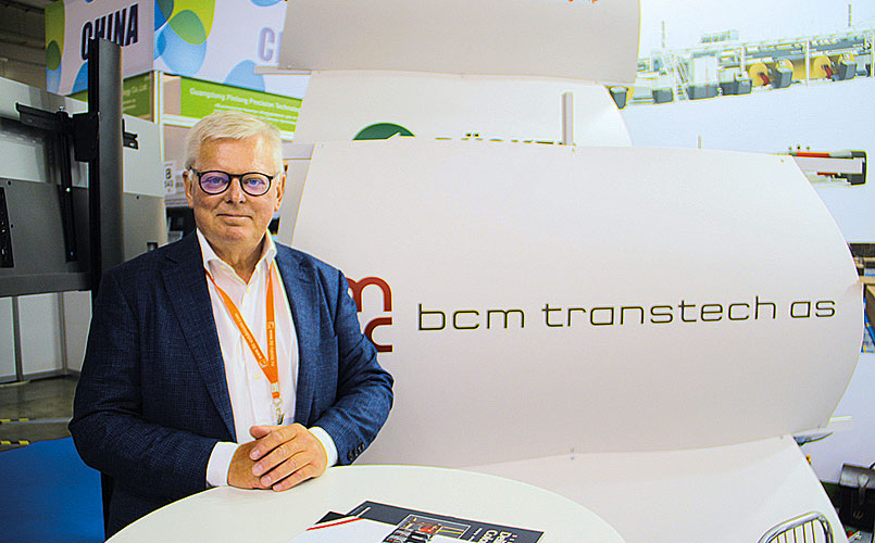 Торбен Кристиансен, во время выставки RosUpack-2019  на стенде компании Best For Gofra