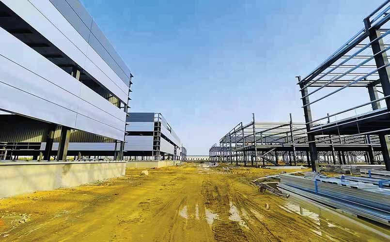 Строительство нового производственного комплекса  компании NC-Kaituo размером  90 тыс. м2
